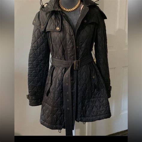 burberry finsbridge long black|Burberry Finsbridge Long Quilted Coat Women .